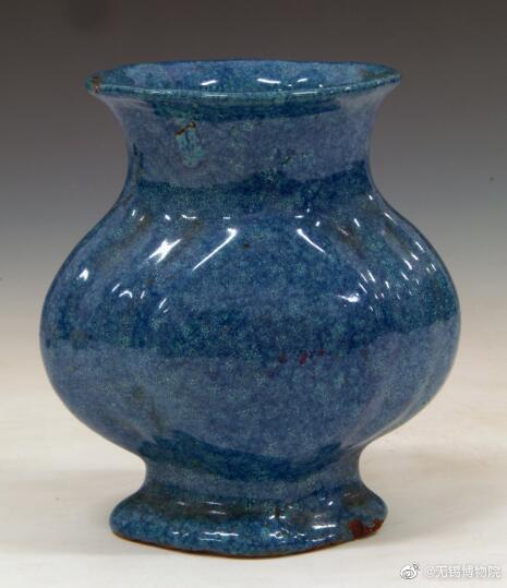 清代炉钧釉瓷瓶- 研究- 在线学习- 无锡博物院